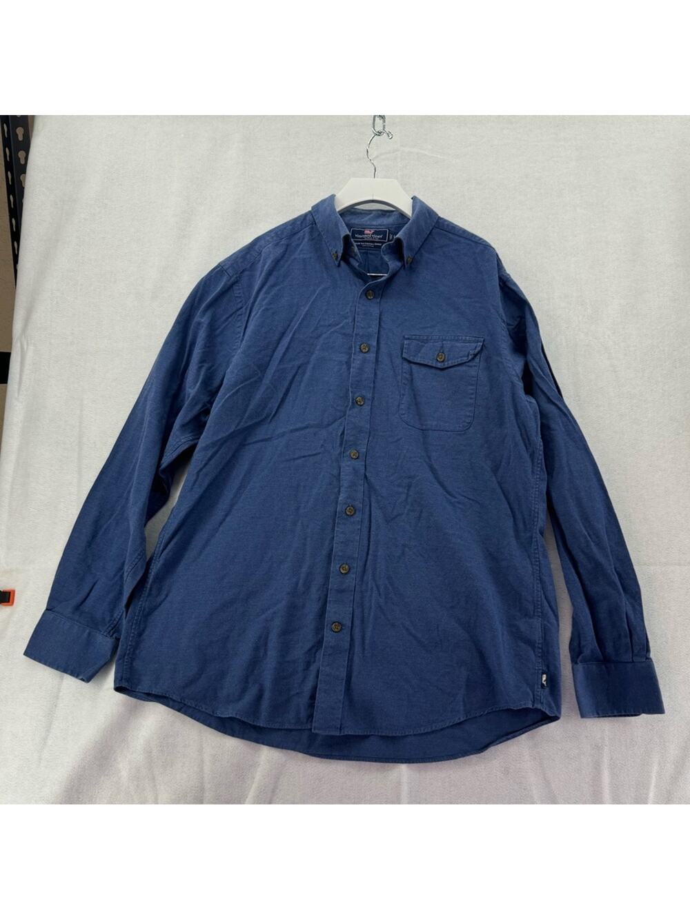Men’s Heathered Vineyard Vines Slim Fit Crosby Shirt 100% cotton size Large